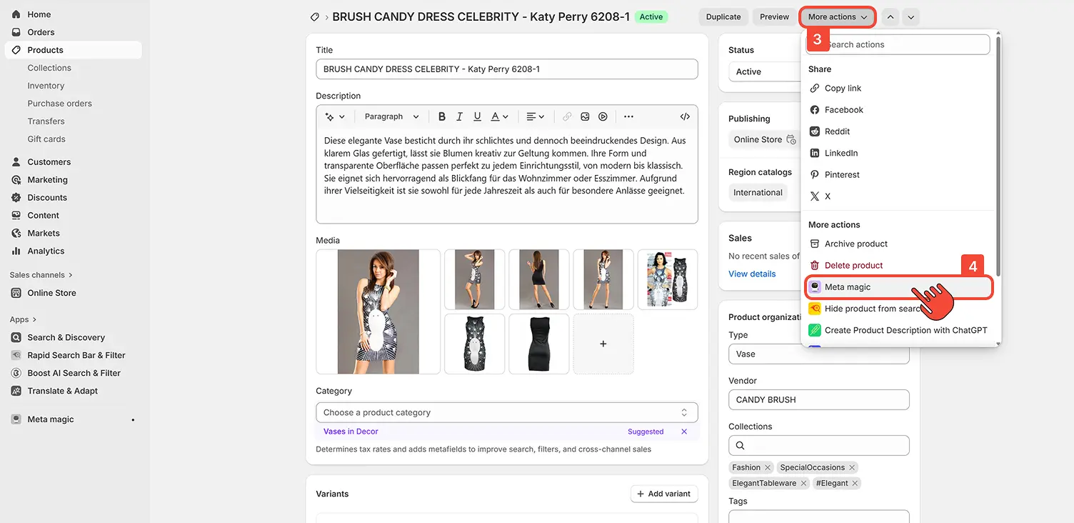 Run Meta magic extension